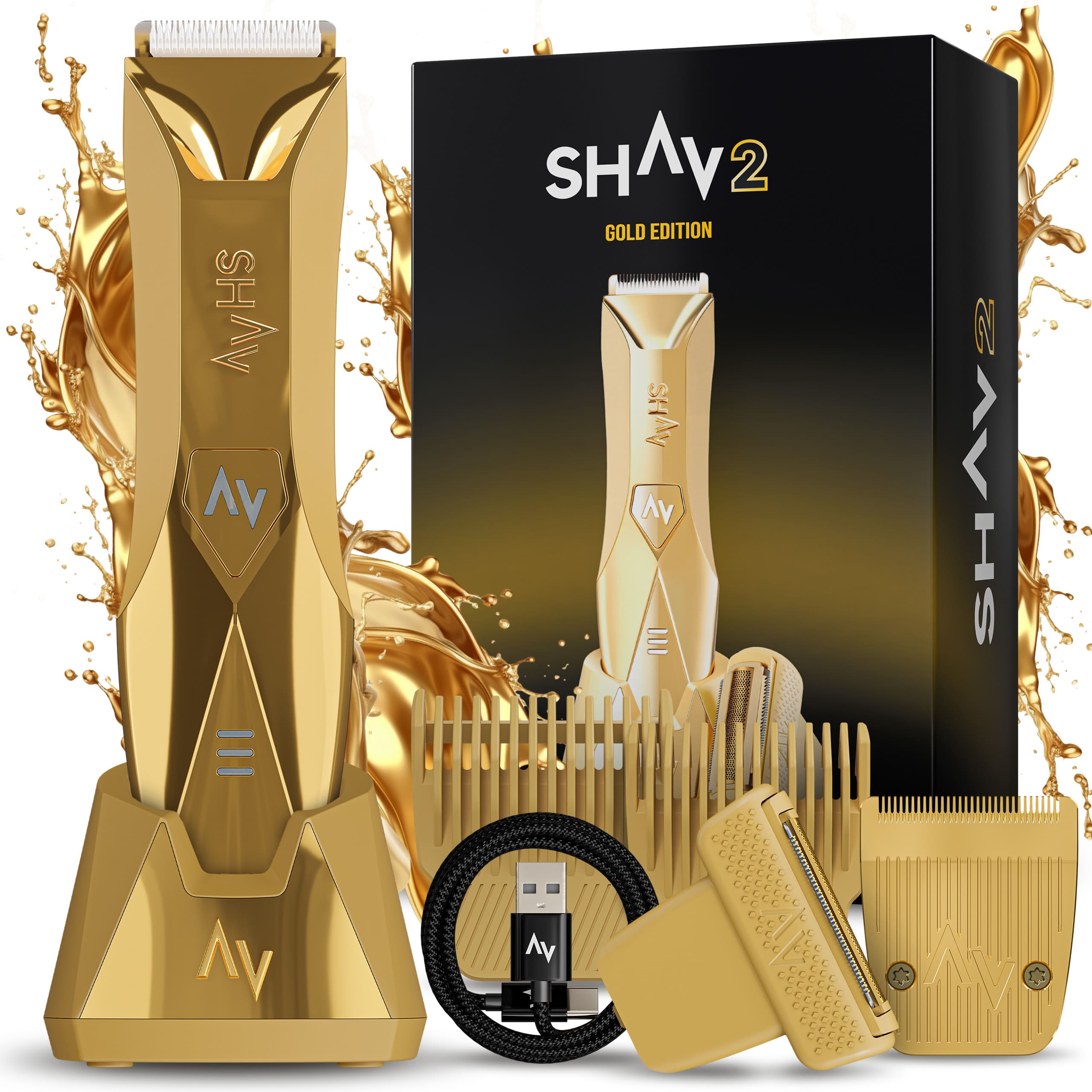 Aparat de Ras pentru Barbati - Shav 2™, Zona corporala, Electric